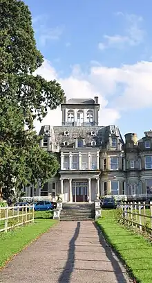 View of Caldecote Towers from the Rose Garden