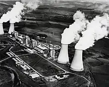 Image 89The Calder Hall nuclear power station in the United Kingdom, the world's first commercial nuclear power station. (from Nuclear power)