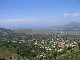 Calenzana seen from the GR 20