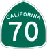 State Route 70 marker