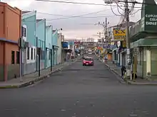 Calle de la Amargura, facing away from UCR