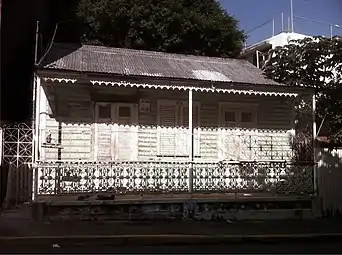 Abandoned Creole-style house on Ferrocarril Street.