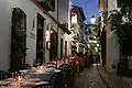 A street of Altea by night