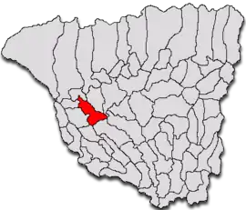 Location in Gorj County