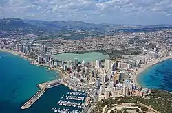 Calpe seen from Pico de peñón de Ifach