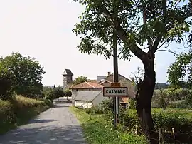 The road into Calviac