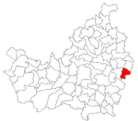 Location in Cluj County