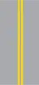 Double yellow solid line