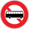 No entry for large-sized bus