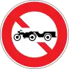 No entry for motorbike-drawn vehicles