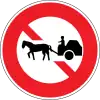 No entry for animal-drawn vehicles