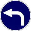 Turn left ahead