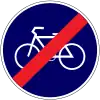 End of bike track