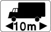 Large-size truck having overall length exceeding the specified length