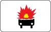 Vehicles loading inflammable goods