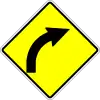 Curve to right