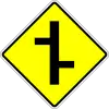 Staggered junction, right turn first