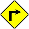 Sharp right turn