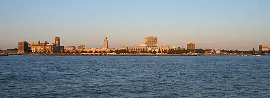 Camden Waterfront in the background with the Delaware River in the foreground, 2005