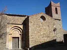 The church of Saint-Fructeux, in Camélas