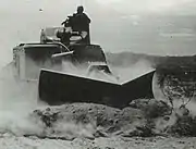 M3 Lee Tank Tank with blade test at Camp Laguna in 1942