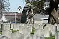 Gravestones and the main memorial