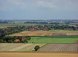 Campen as seen from the Campen lighthouse