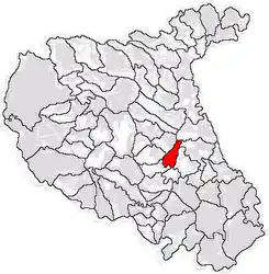 Location in Vrancea County