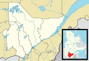 Mirabel is located in Central Quebec