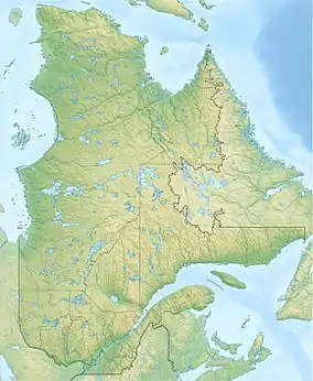 Chaude River (Portneuf River tributary) is located in Quebec