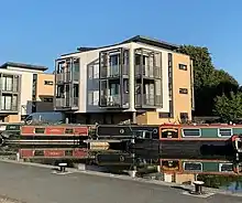 Residential boats at Lochrin Basin 2021