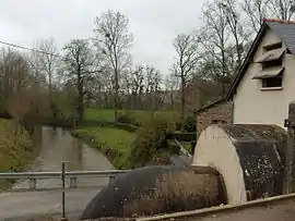 A drainage channel at Les Forges de Lanouée