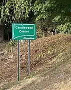 Candlewood Corner road sign