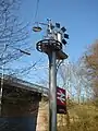 Cannock Station – sign and sculpture