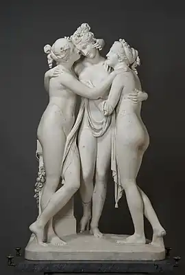 The Three Graces, by Antonio Canova, 1813–1816, marble, Hermitage Museum, Saint Petersburg, Russia