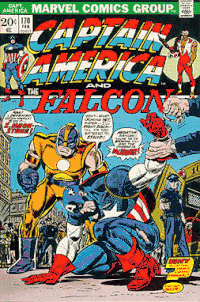 Moonstone on the cover of Captain America #170