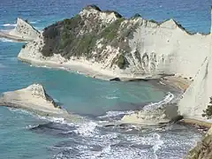 Cape Drastis at the northwest tip of Corfu island