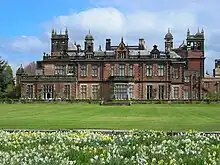 Garden front of Capesthorne Hall