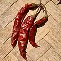 Dried Capsicum annuum Red chili pepper