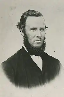 black and white image of Robert Wilson with beard