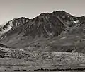 Tinemaha centered, Cardinal Mountain (left), Split Mountain (right)