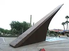 The 1959 Carefree sundial in Carefree, Arizona has a 62-foot (19 m) gnomon, possibly the largest sundial in the United States.