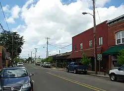 Main Street in Carlton looking west