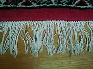 Kilim end and fringes