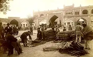 Image 3Late-19th-century rug market in Ganja (from Culture of Azerbaijan)