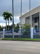 Eastbound sign in Guaynabo barrio-pueblo