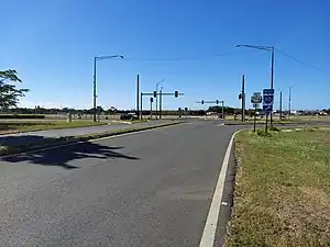 Southern terminus of PR-10 at PR-5506 intersection in Ponce