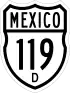 Federal Highway 119D shield