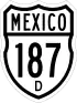 Federal Highway 187D shield