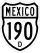 Federal Highway 190D shield